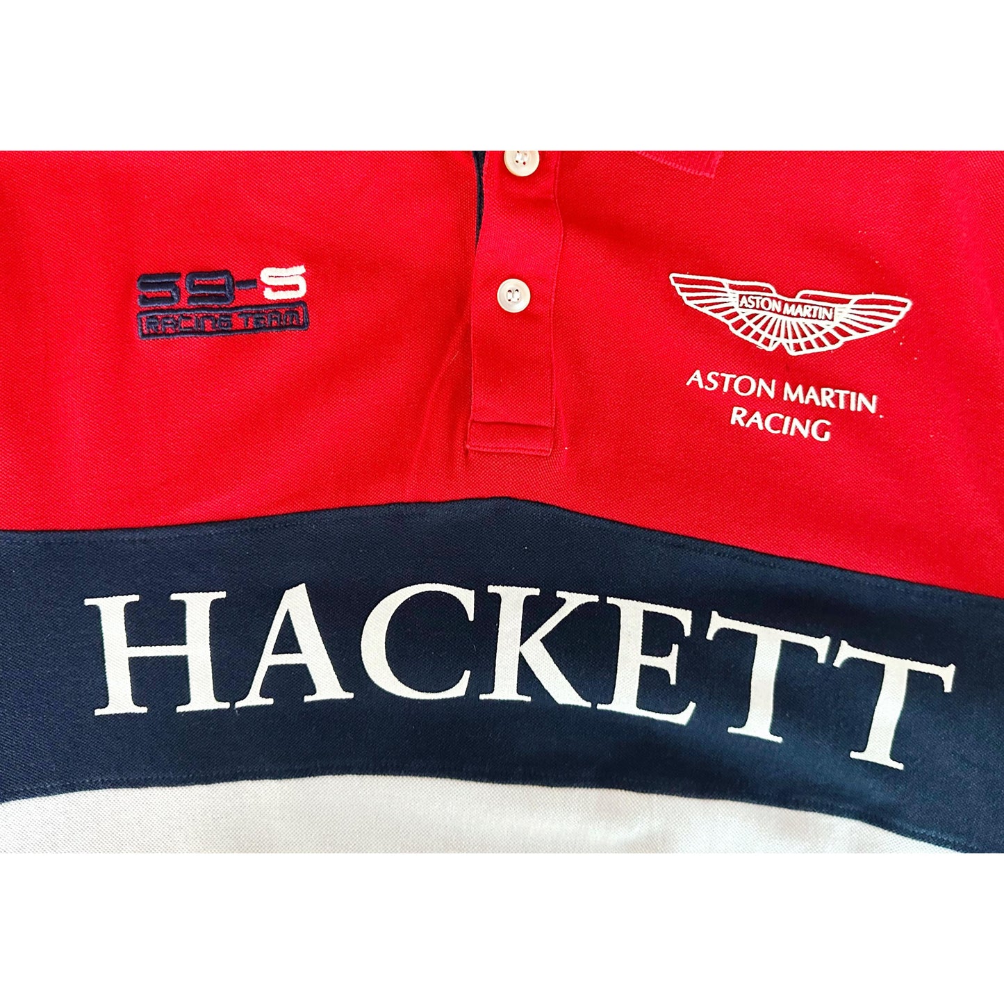 ASTON MARTIN RACING HACKETT SIZE-XL Premium Polo tees