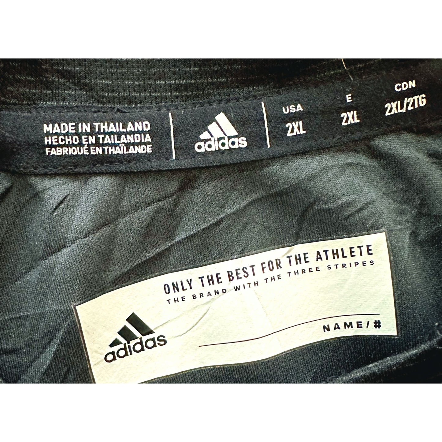 ADIDAS BLACK SIZE HOODIE 2XL