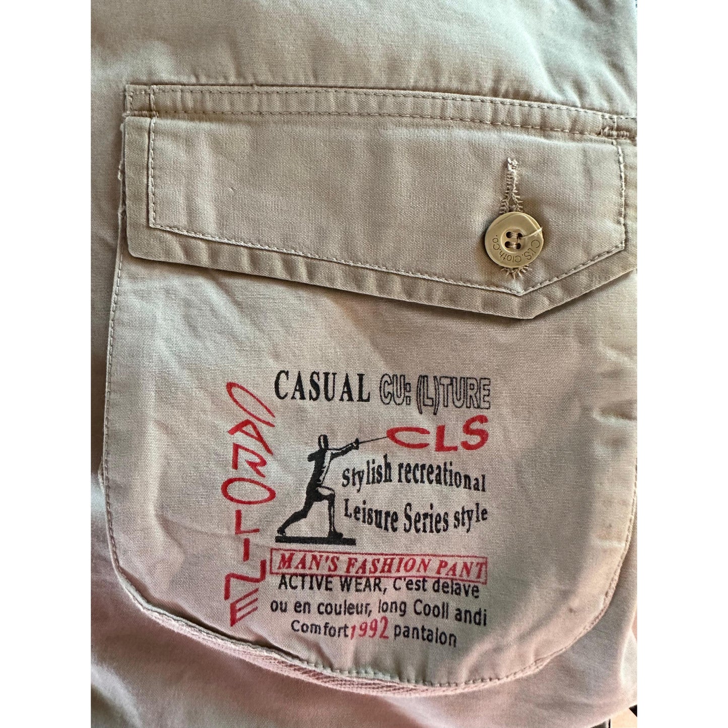 CAROLINE CASUAL HEAVYDUTY CARGO PANT SIZE M