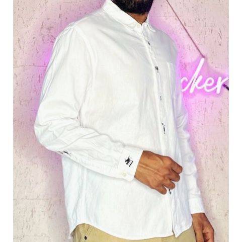 MENS PREMIUM DESIGN PLAIN WHITE SHIRT SIZE L