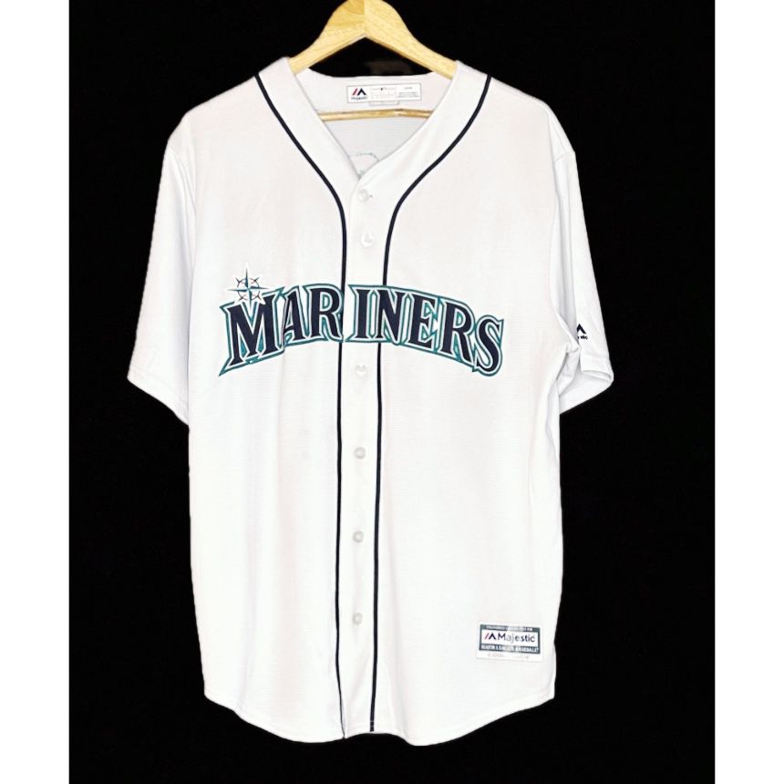 MAJESTIC MARINERS WILSON NO 3 SIZE- XL BASEBALL JERSEYS