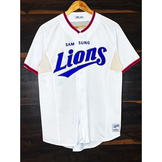 LIONS SAMSUNG BEANPOLE NUMBER 58 SIZE-M BASEBALL JERSEYS