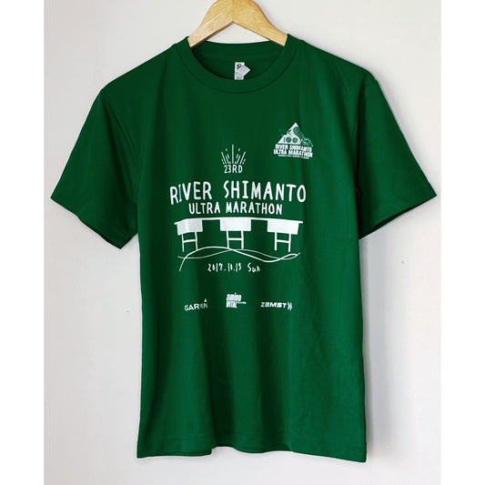 RIVER SHIMANTO GREEN SIZE- S DRY-FIT TEES