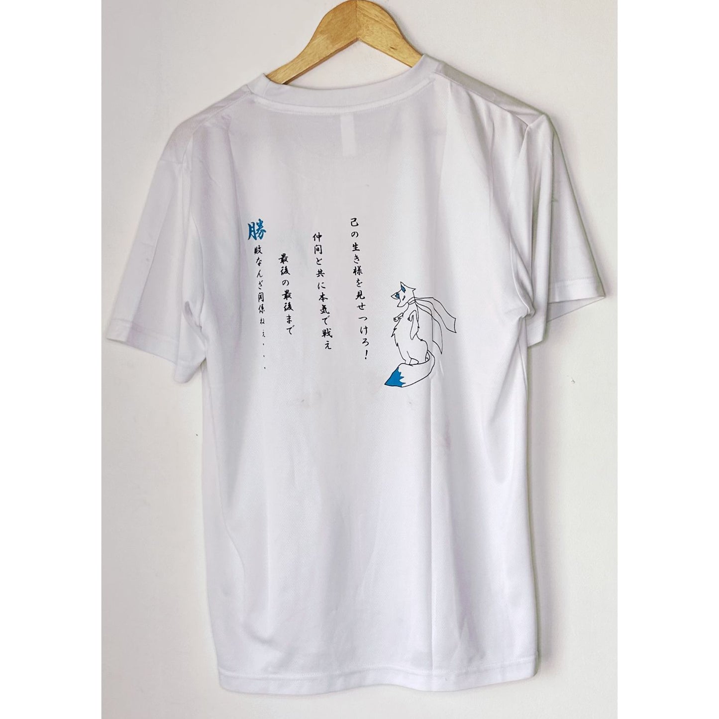 WHITE COLOR HALF SLEEVE SIZE- M DRY-FIT TEES