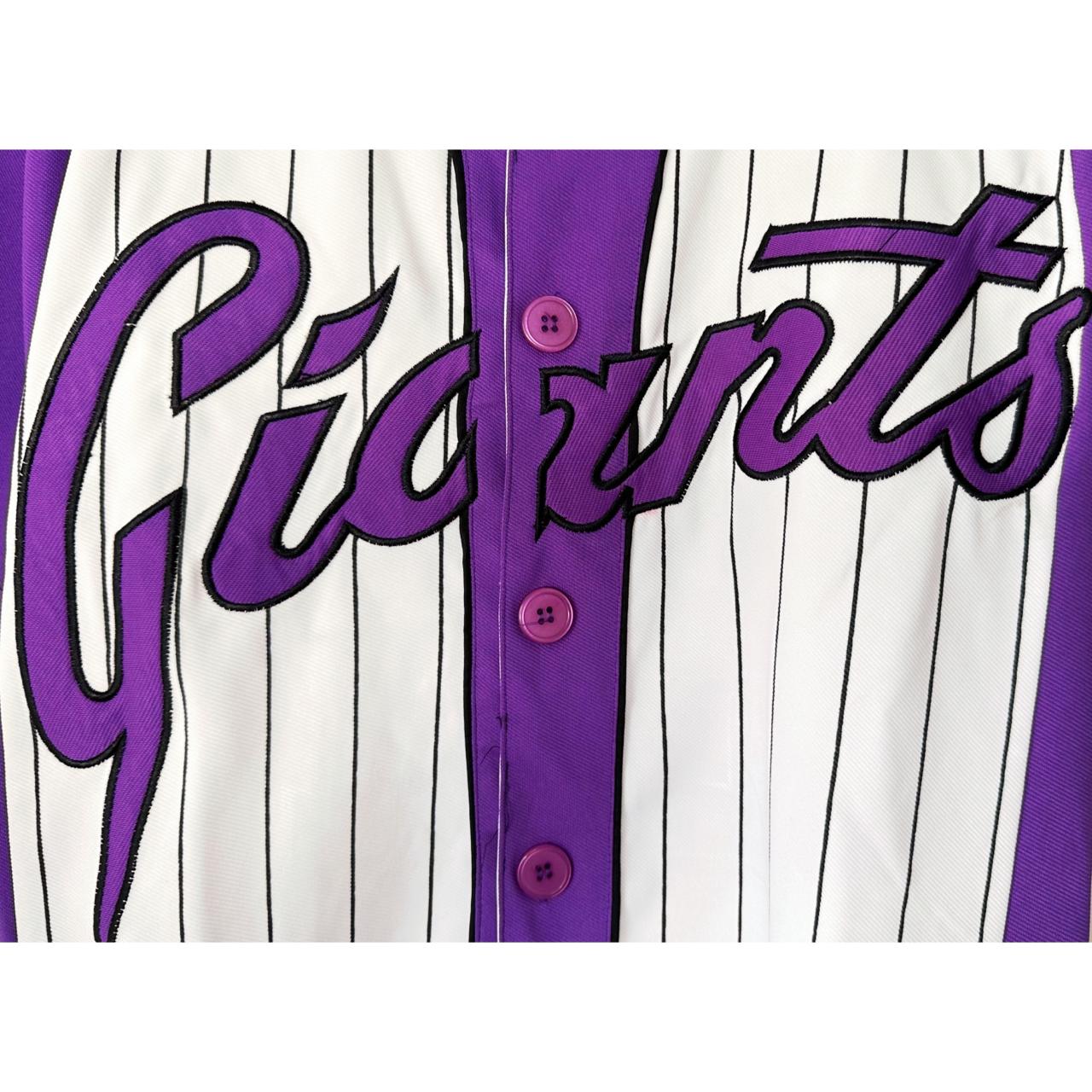 GIANTS PURPLE  NBA SIZE XL BASEBALL JERSEY