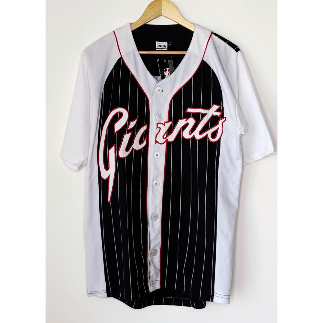 GIANTS BLACK NBA SIZE L BASEBALL JERSEY