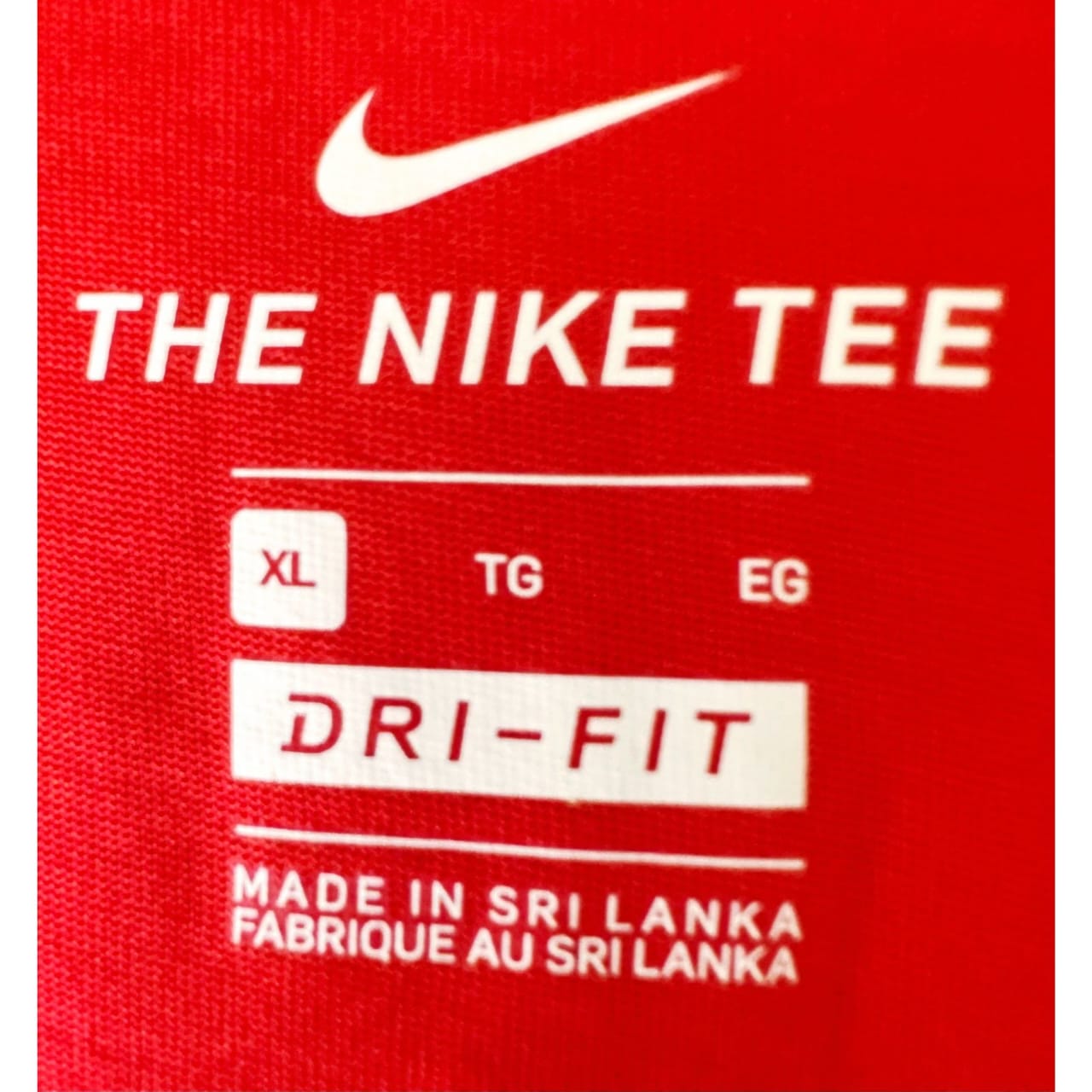 NIKE UNITED IN RED SIZE- XL DRY-FIT TEES