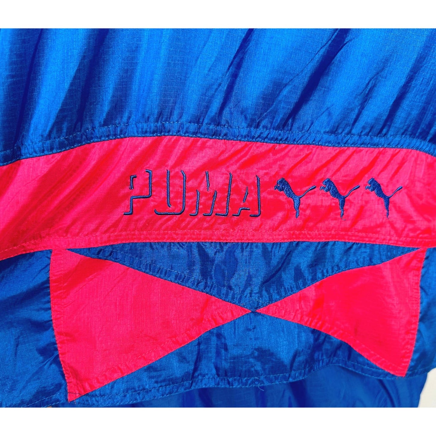 PUMA DARK BLUE & PINK SIZE-XL WINDBREAKER JACKETS