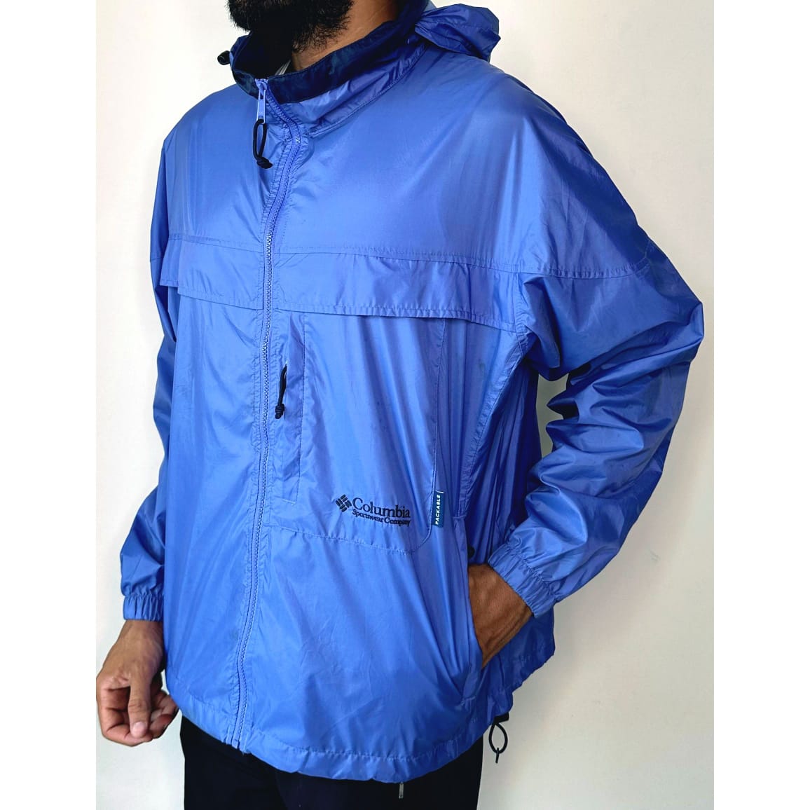 COLUMBIA  SPORTSWEAR BLUE SIZE- XL WINDBREAKER JACKETS