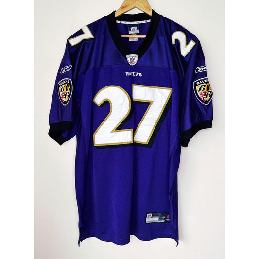 REEBOK NFL RICE RAVENS NO 27 SIZE-2XL NFL JERSEYS