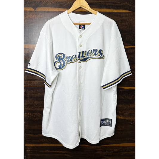 MAJESTIC BREWERS GOMEZ NO 27 SIZE- 3XL BASEBALL JERSEYS