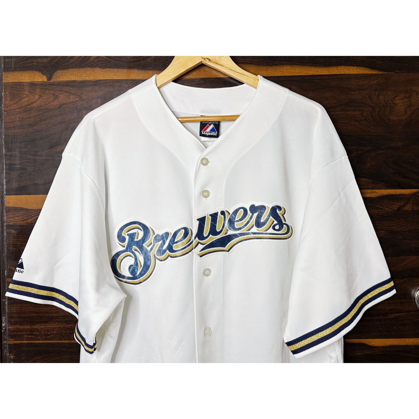 MAJESTIC BREWERS GOMEZ NO 27 SIZE- 3XL BASEBALL JERSEYS