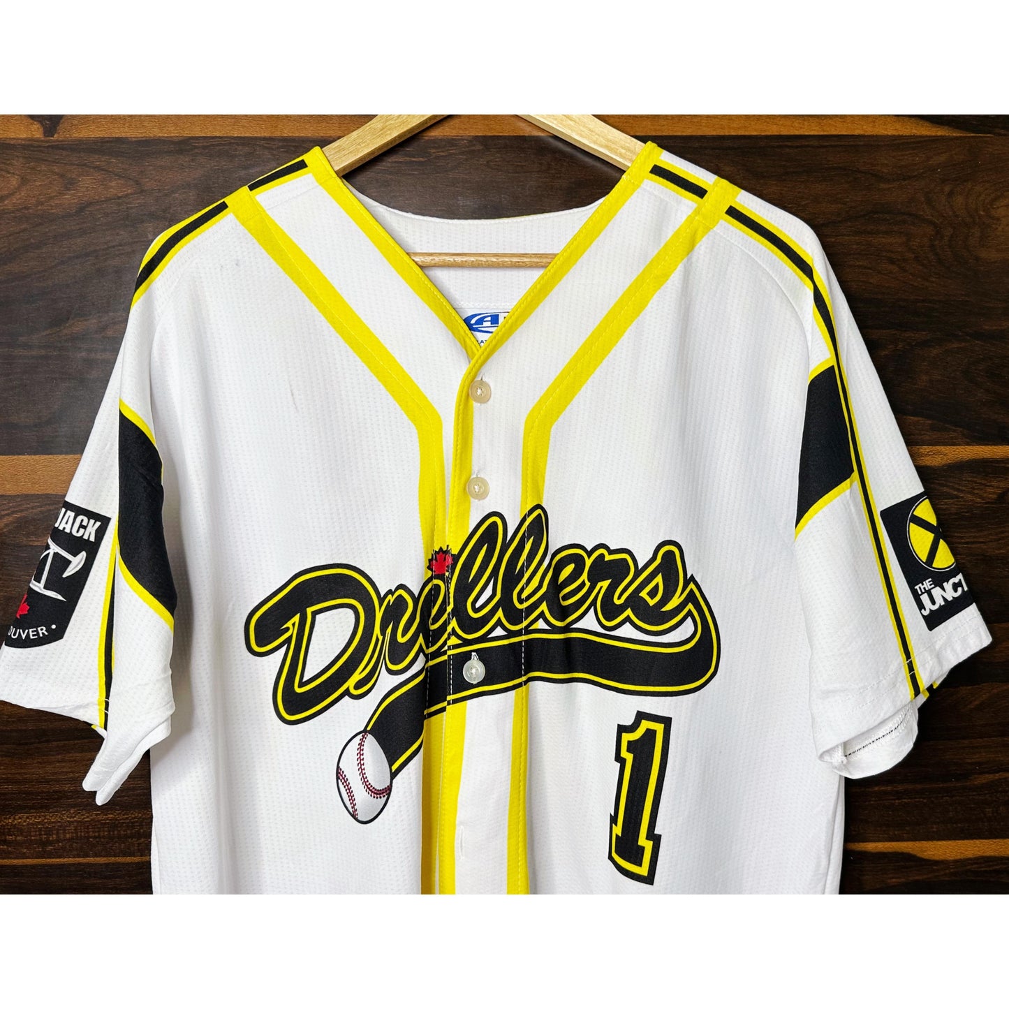 DRILLERS RUSSELL VANCOUVER NO 1 SIZE-XL BASEBALL JERSEYS