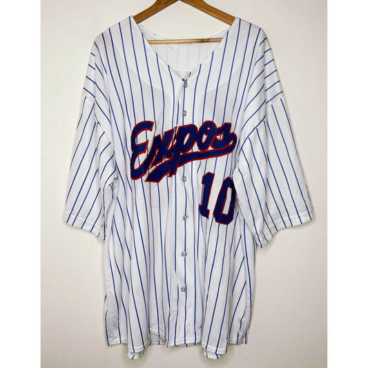 EXPOS NUMBER-10 DAWSON SIZE-4XL BASEBALL JERSEYS