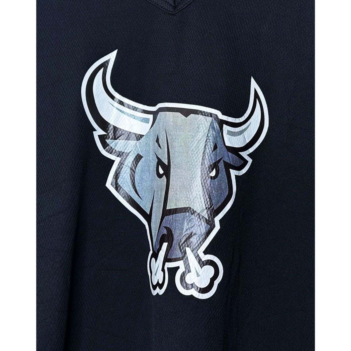 BULLS BLACK SIZE- 2XL ICE HOCKEY JERSEYS