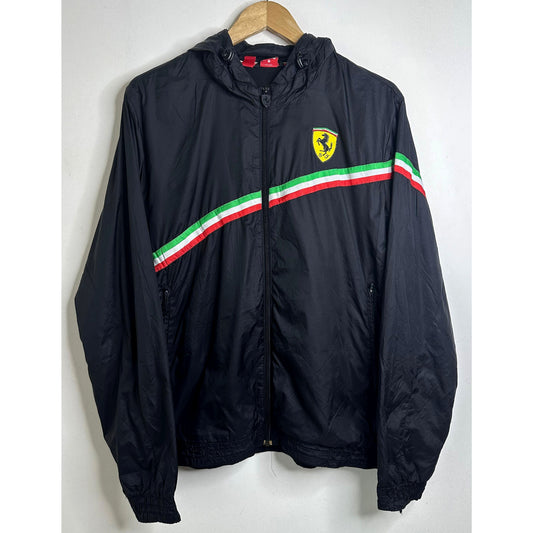 FERRARI BLACK SIZE- M WINDBREAKER JACKETS