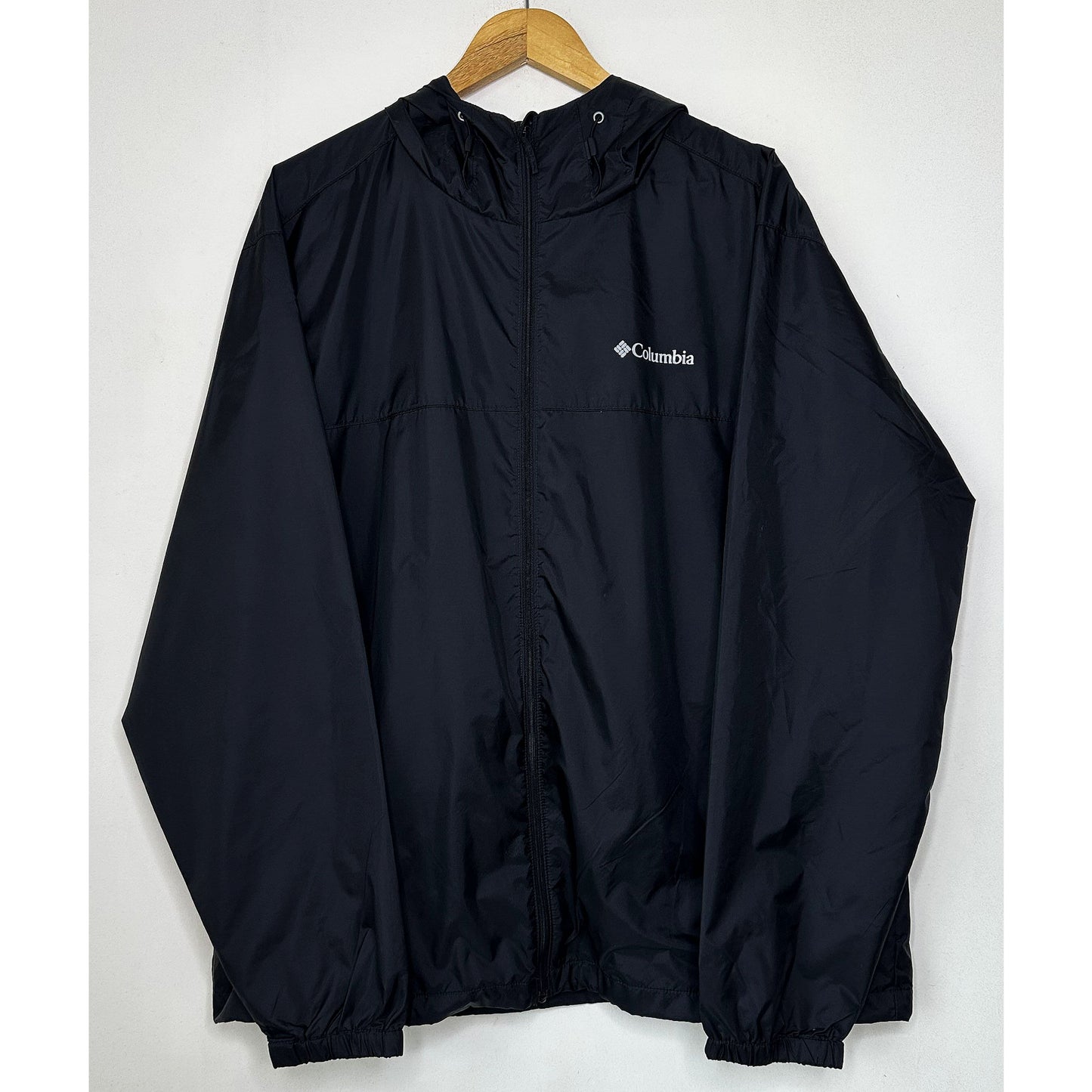 COLUMBIA BLACK JACKET SIZE-XL WINDBREAKER JACKETS