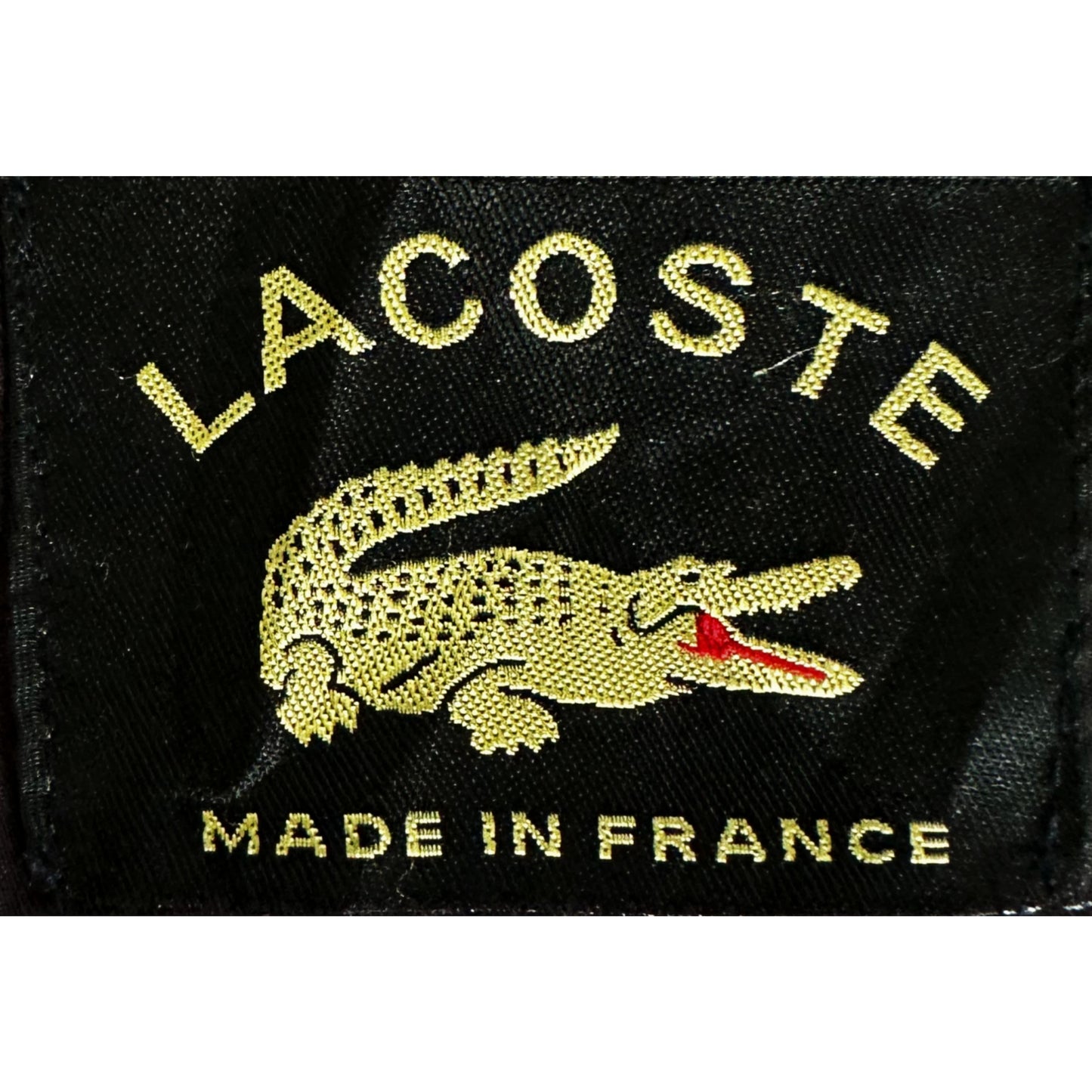 LACOSTE MADE IN FRANCE BLACK SIZE- XL WINDBREAKER JACKETS