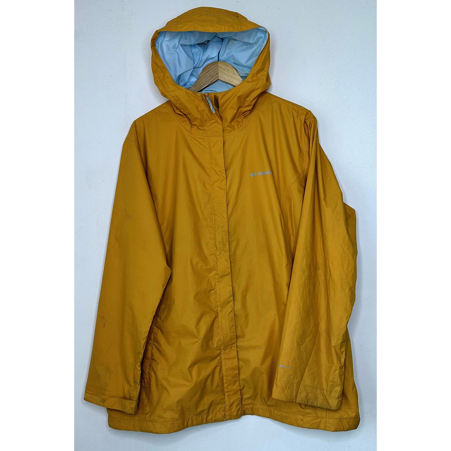 COLUMBIA YELLOW SIZE-2XL WINDBREAKER JACKETS