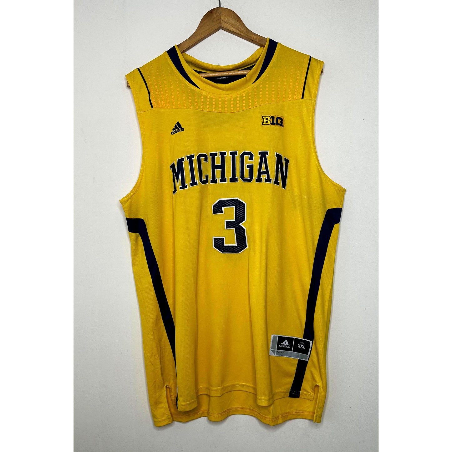 MICHIGAN BURKE NUMBER-3 SIZE-  XL BASKETBALL JERSEYS