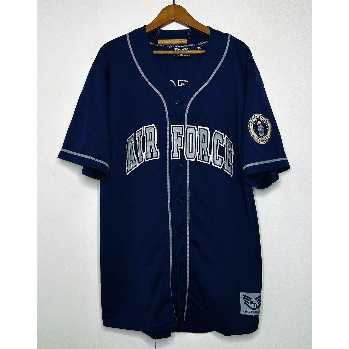 RAPID DOMINANCE AIR FORCE SIZE-XL BASEBALL JERSEYS