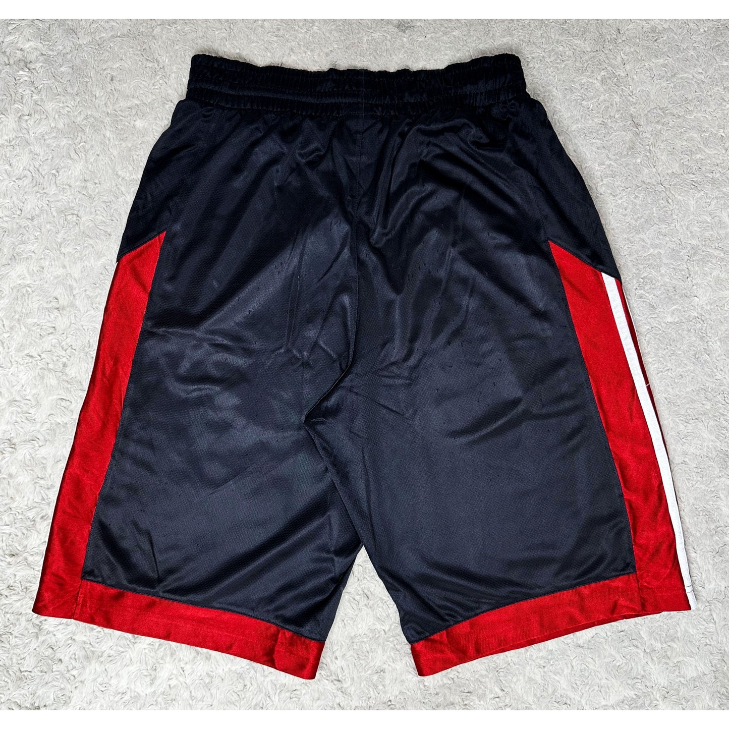 ADIDAS BLACK & RED SIZE-L SHORTS