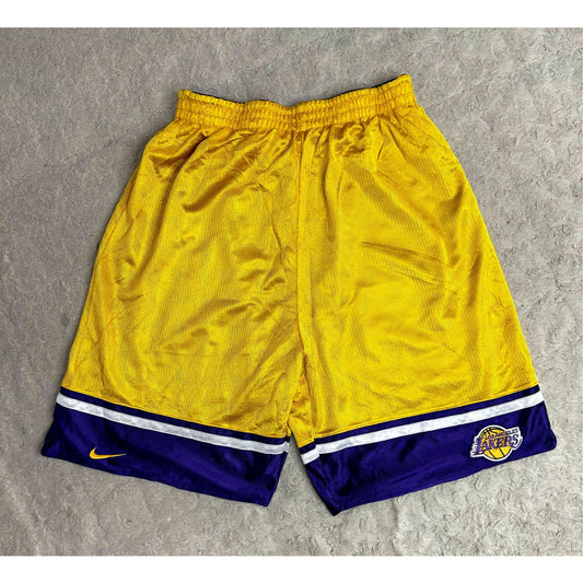 NIKE LOS ANGELS LAKERS YELLOW SIZE-M SHORTS