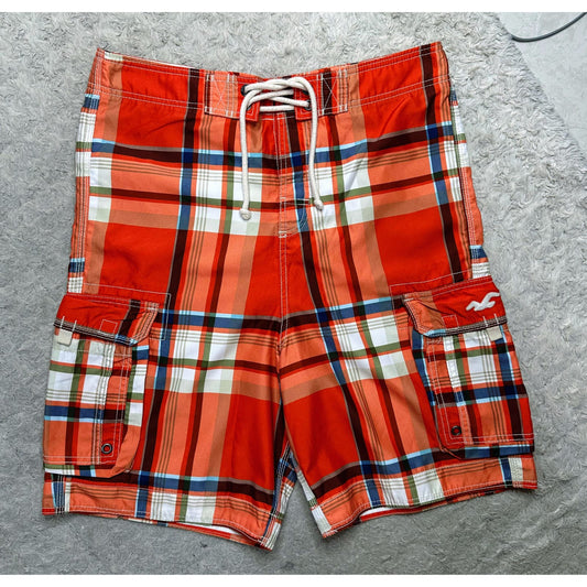 HOLLISTEA CALIFORNIA RED SIZE-M  SHORTS