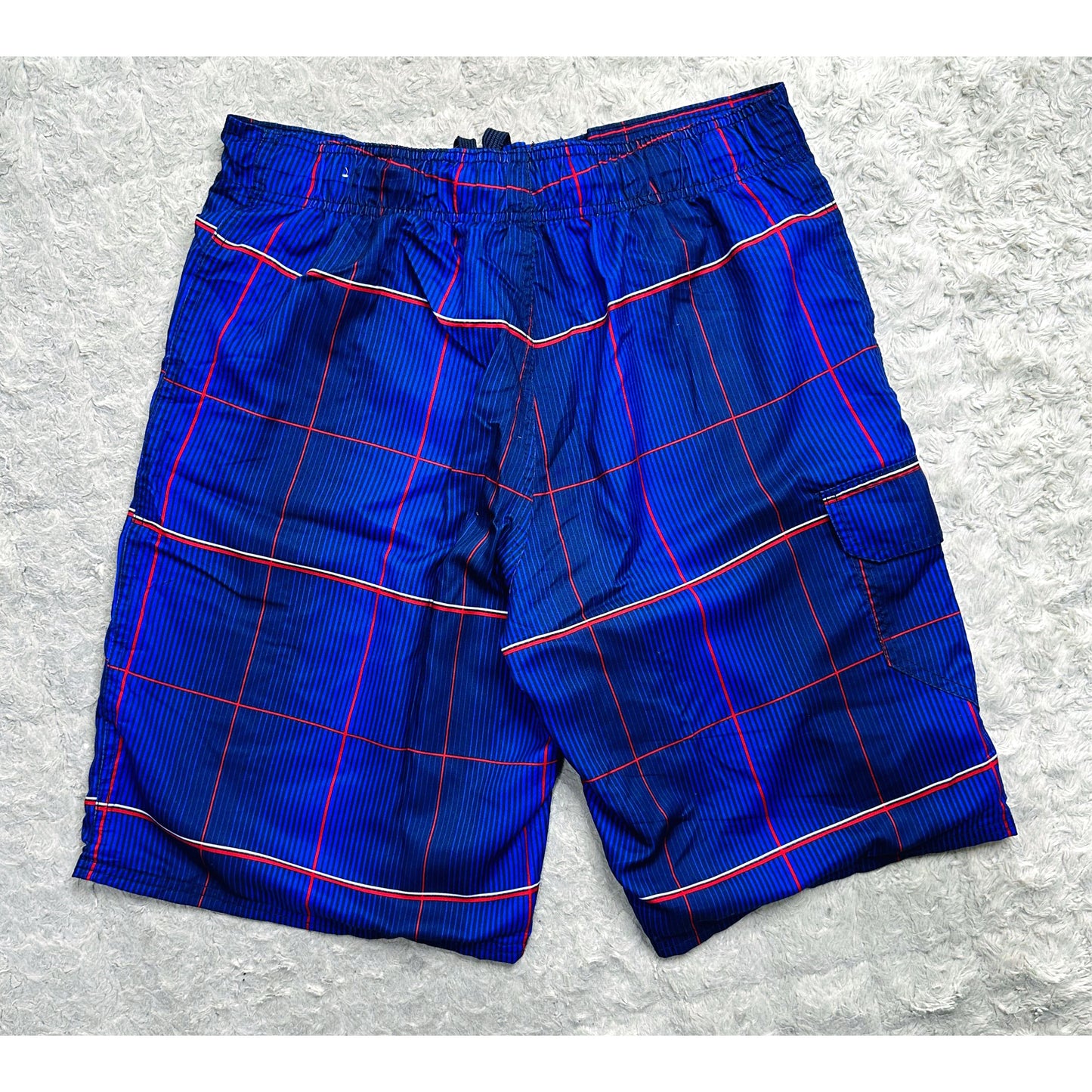 OP DARK BLUE & RED LINES SIZE-M SHORTS