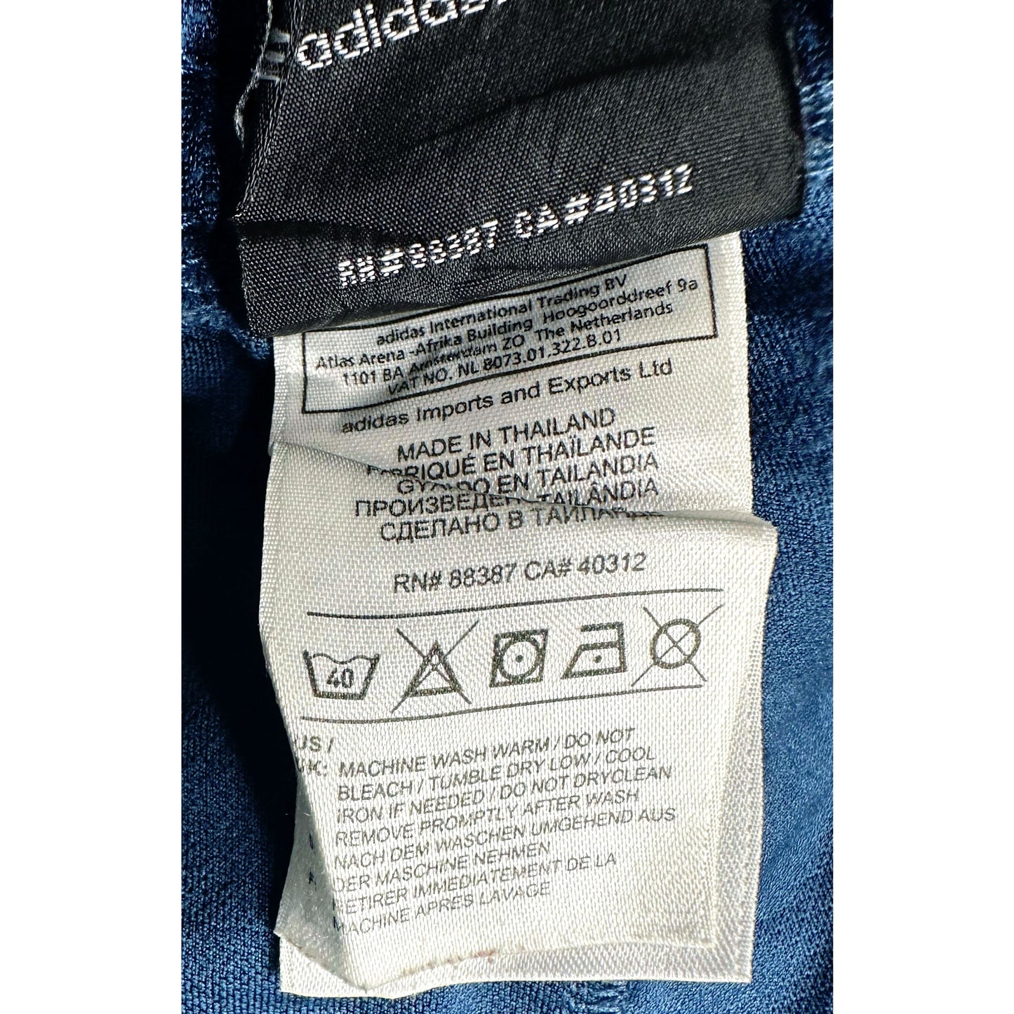 ADIDAS DARK BLUE SIZE-S SHORTS