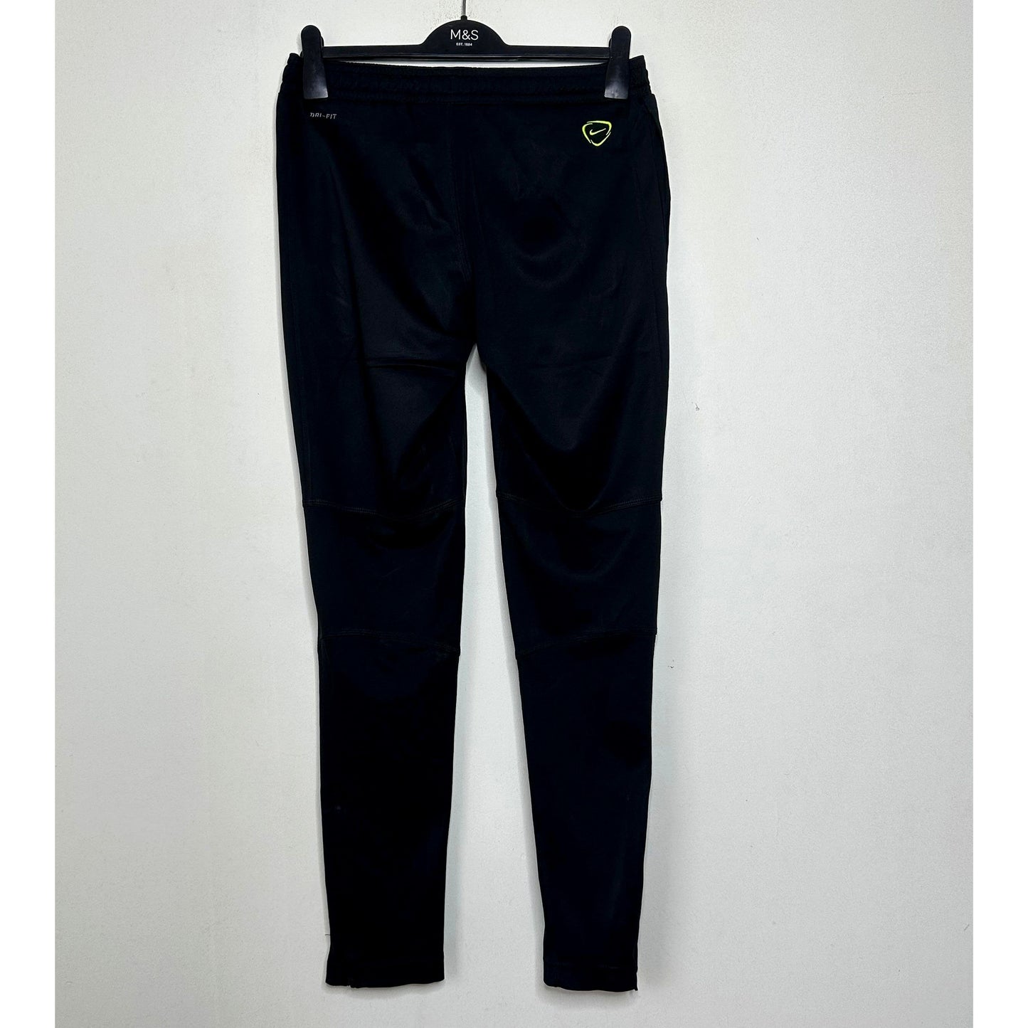 NIKE DRI-FIT BLACK SIZE-XS TRACKS PANTS