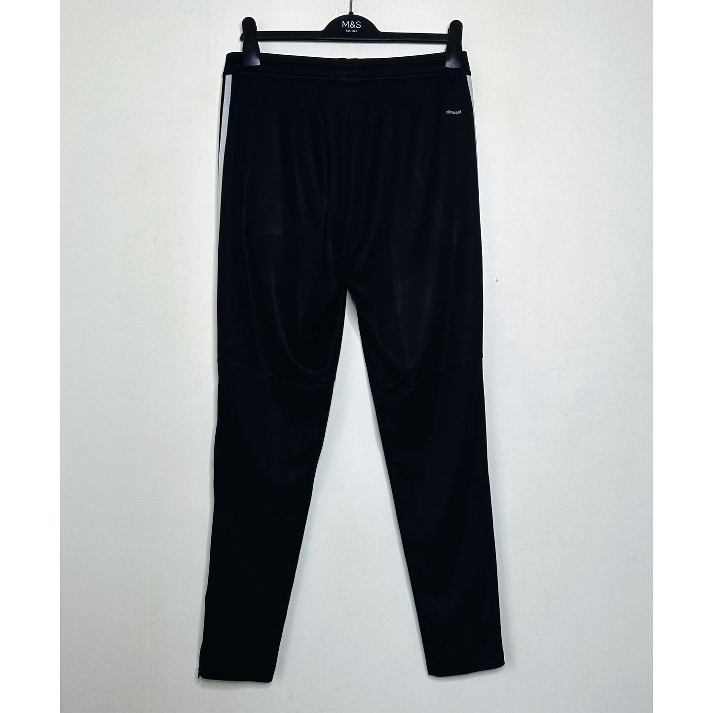 ADIDAS CLIMACOOL BLACK SIZE-M TRACKS PANTS