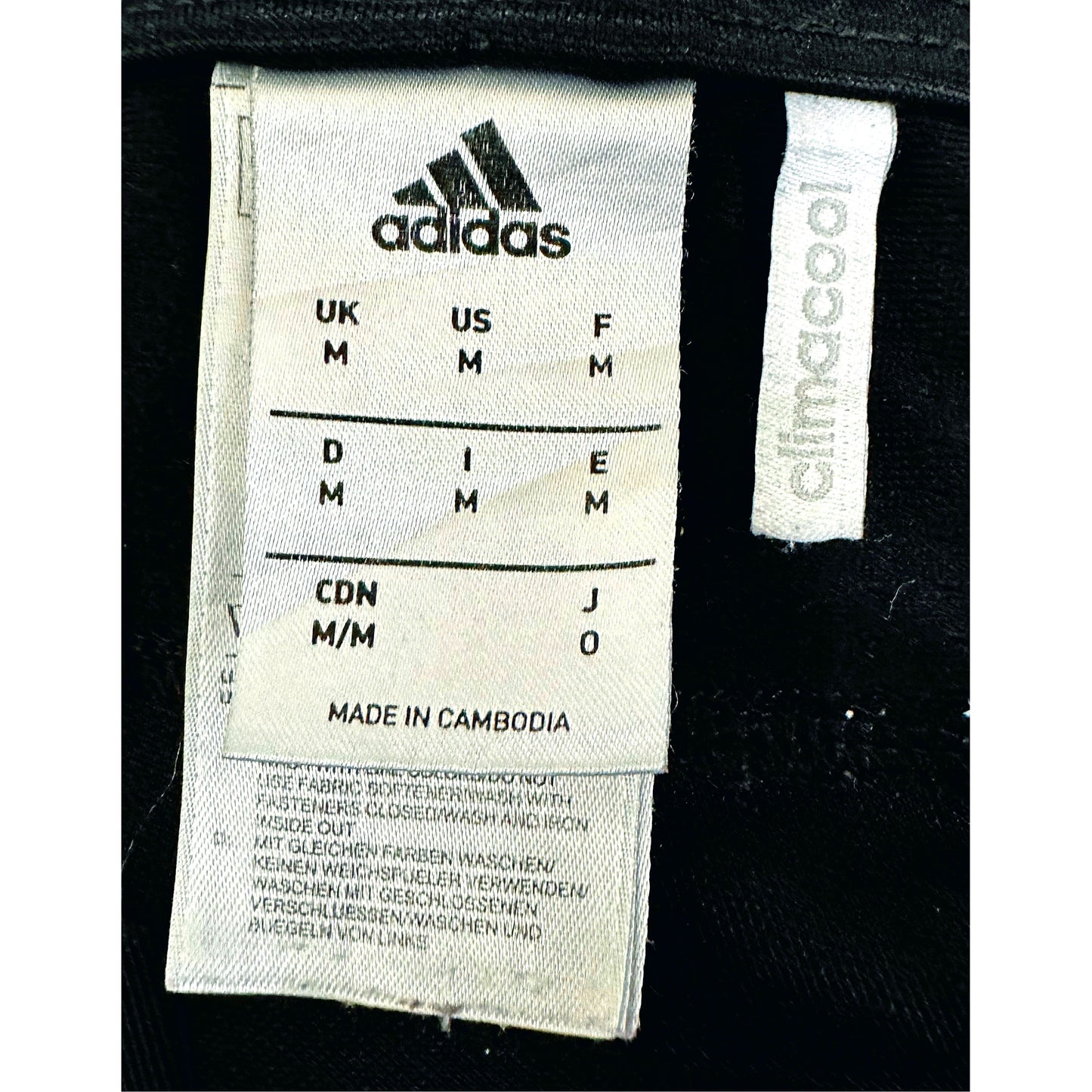 ADIDAS CLIMACOOL BLACK SIZE-M TRACKS PANTS