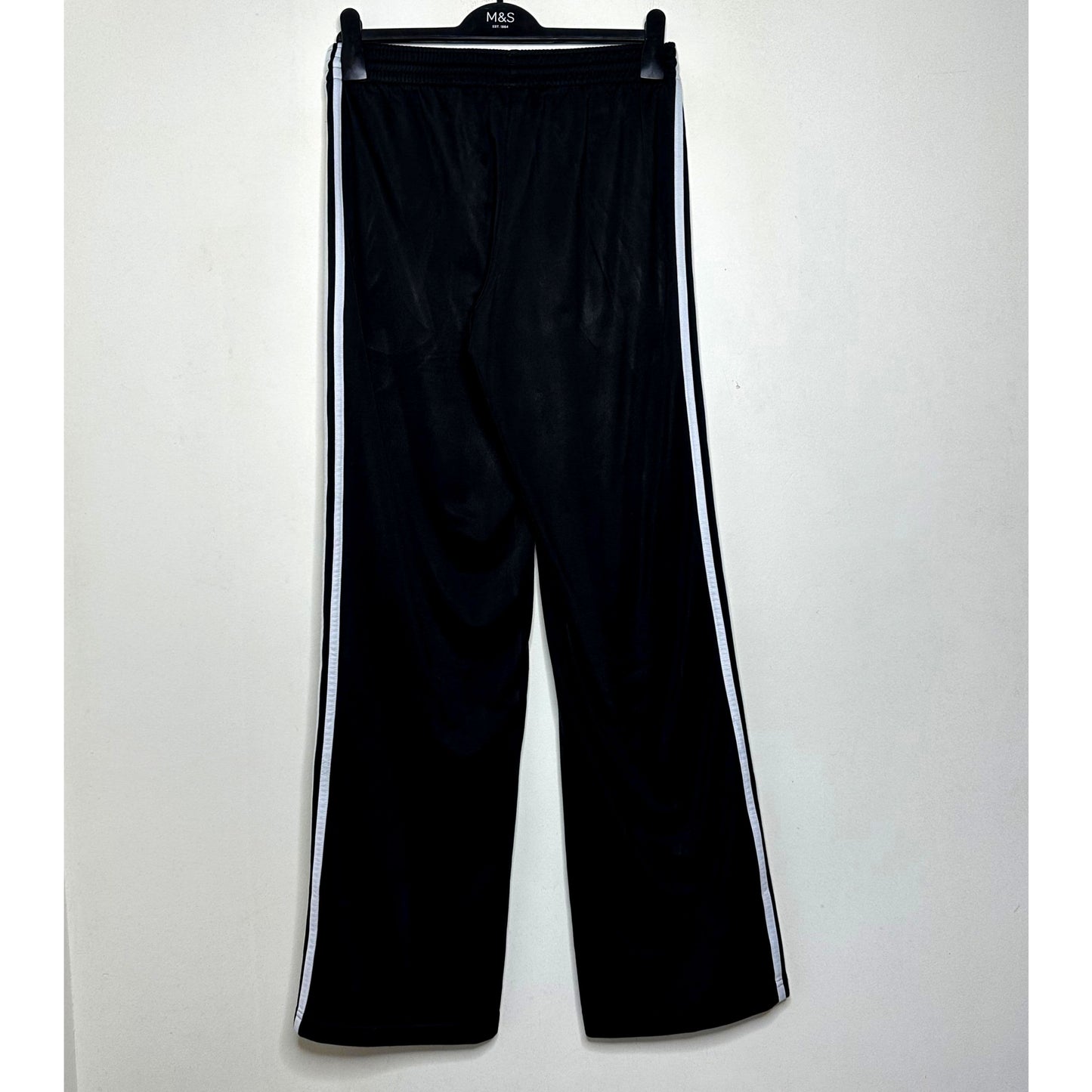 ADIDAS BLACK SIZE-M TRACKS PANTS