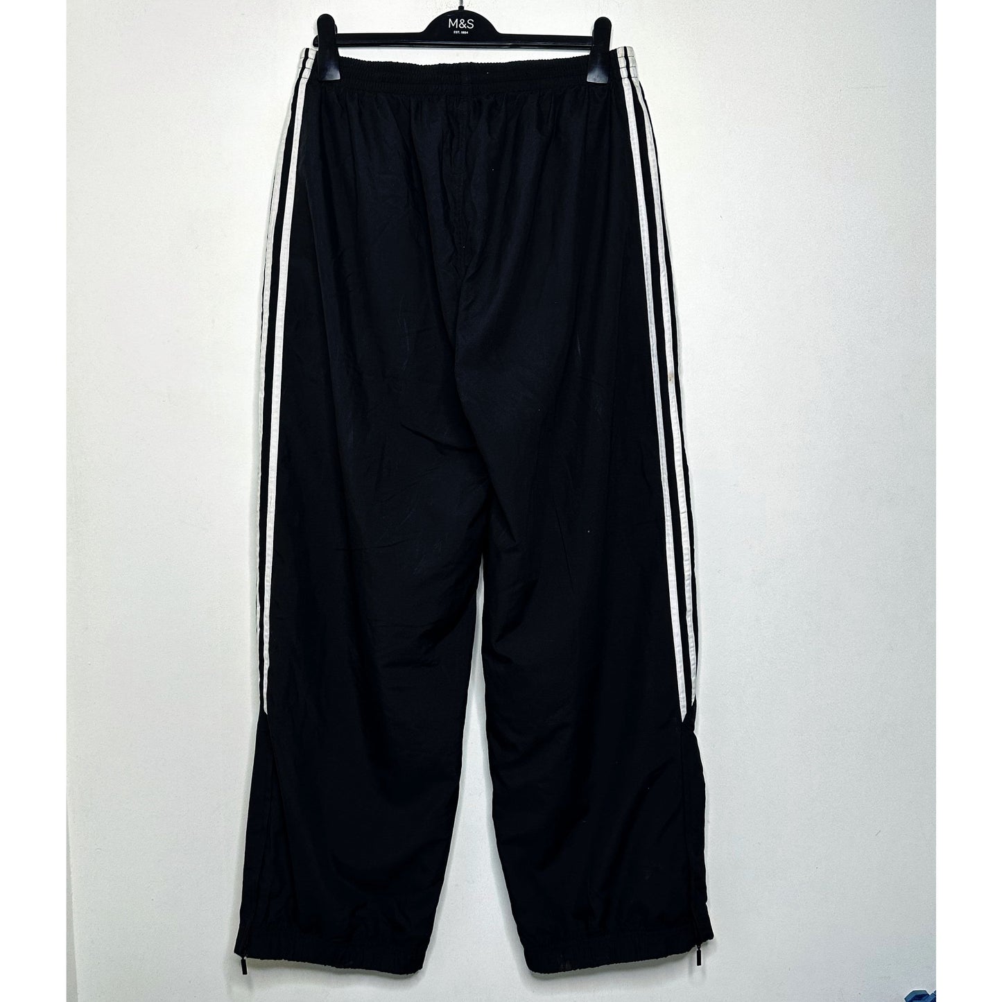 ADIDAS BLACK SIZE-XXL TRACKS PANTS