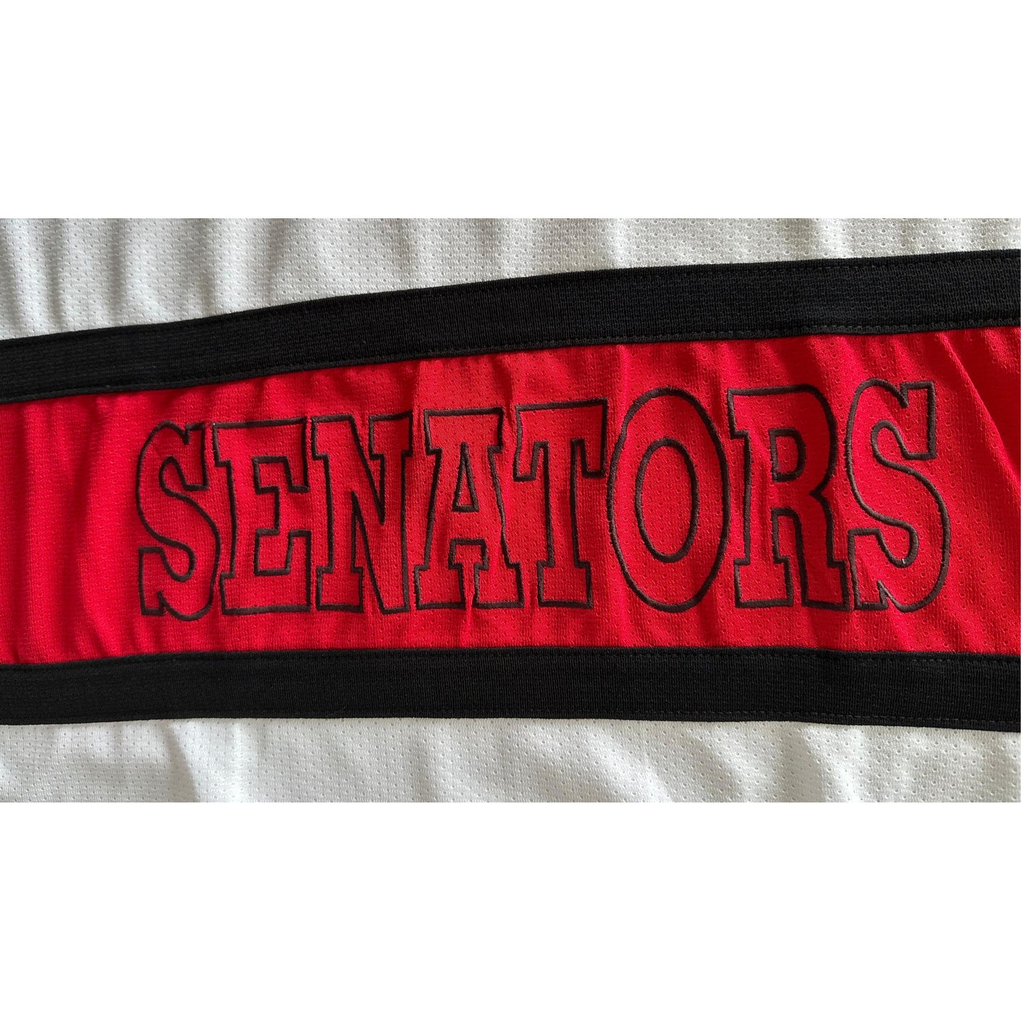 SENATORS WHITE & RED SIZE-S ICE HOCKEY JERSEYS