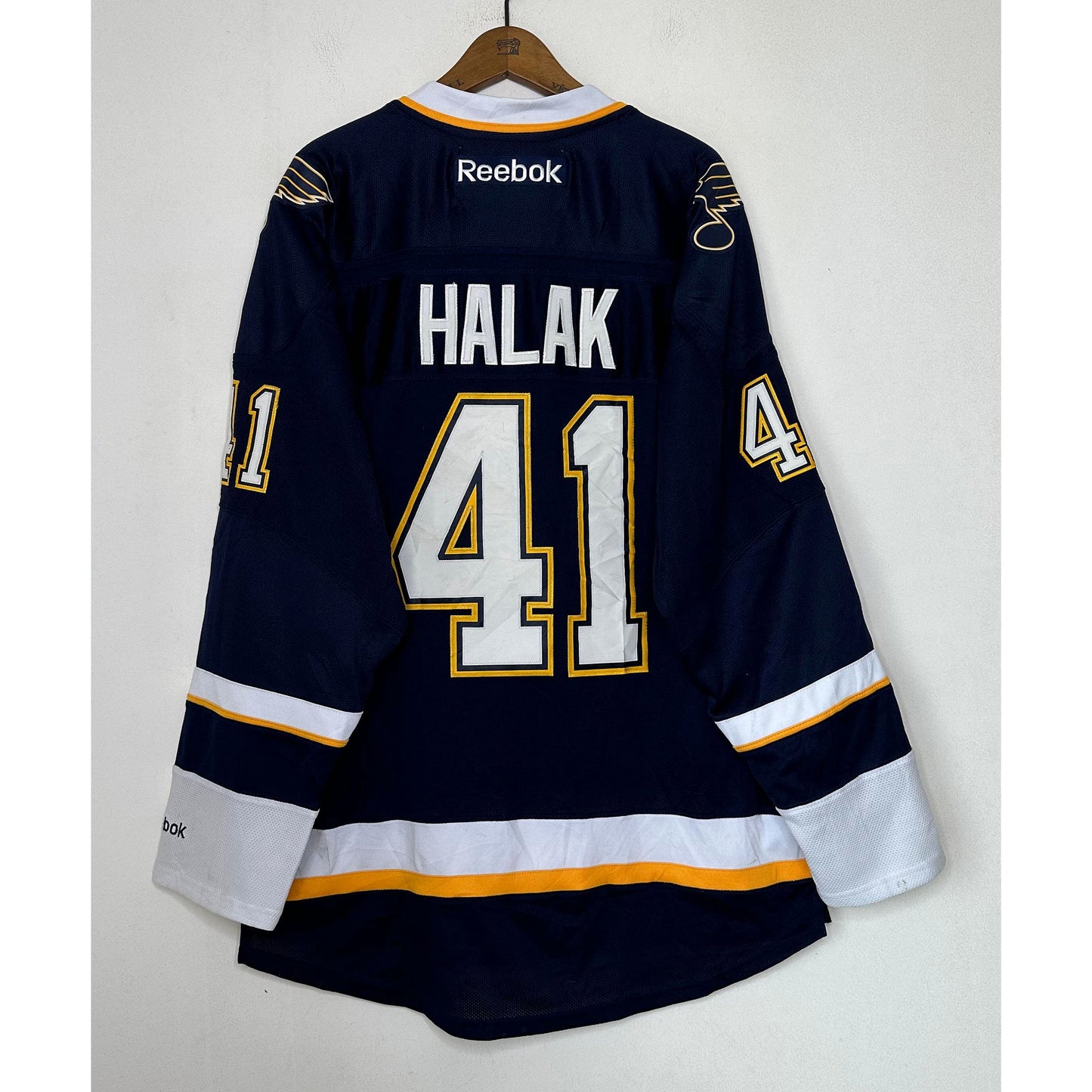 ST LOUIS BLUES REEBOK NUMBER-41 SIZE-XL ICE HOCKEY JERSEYS