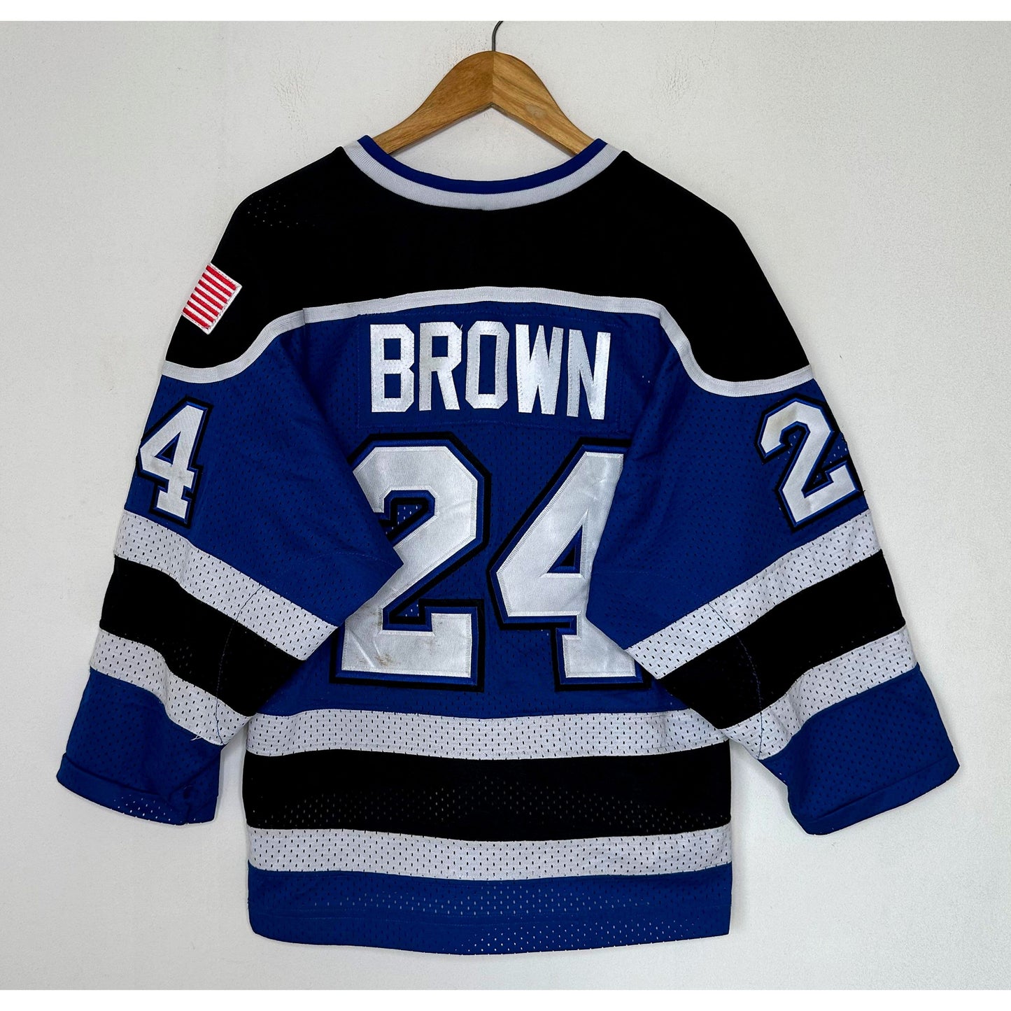 BROWN NUMBER-24 BLES SIZE-XS ICE HOCKEY JERSEYS