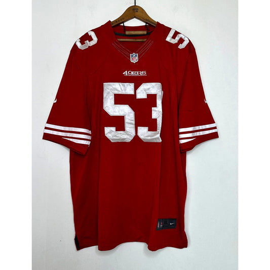 NIKE 49ERS BOWMAN NUMBER-53 SIZE- XL NFL JERSEYS