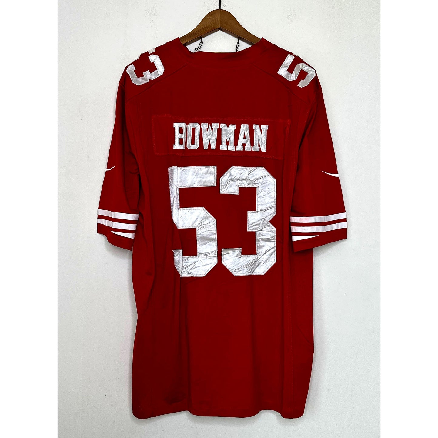 NIKE 49ERS BOWMAN NUMBER-53 SIZE- XL NFL JERSEYS