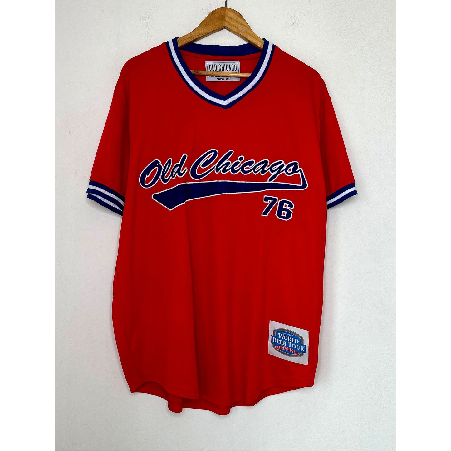 OLD CHICAGO  RED SIZE-XL PREMIUM DRY-FIT