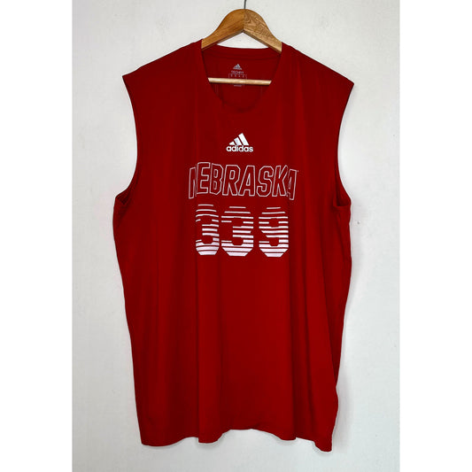 ADIDAS NEBRASKA NO  339 SIZE- 2XL BASKETBALL JERSEYS