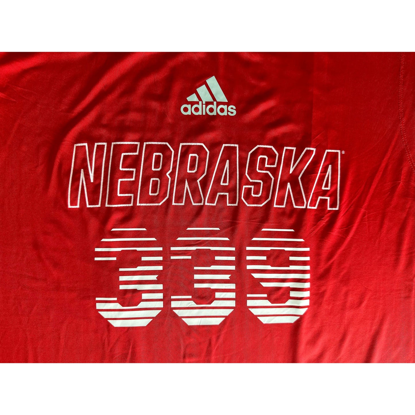 ADIDAS NEBRASKA NO  339 SIZE- 2XL BASKETBALL JERSEYS