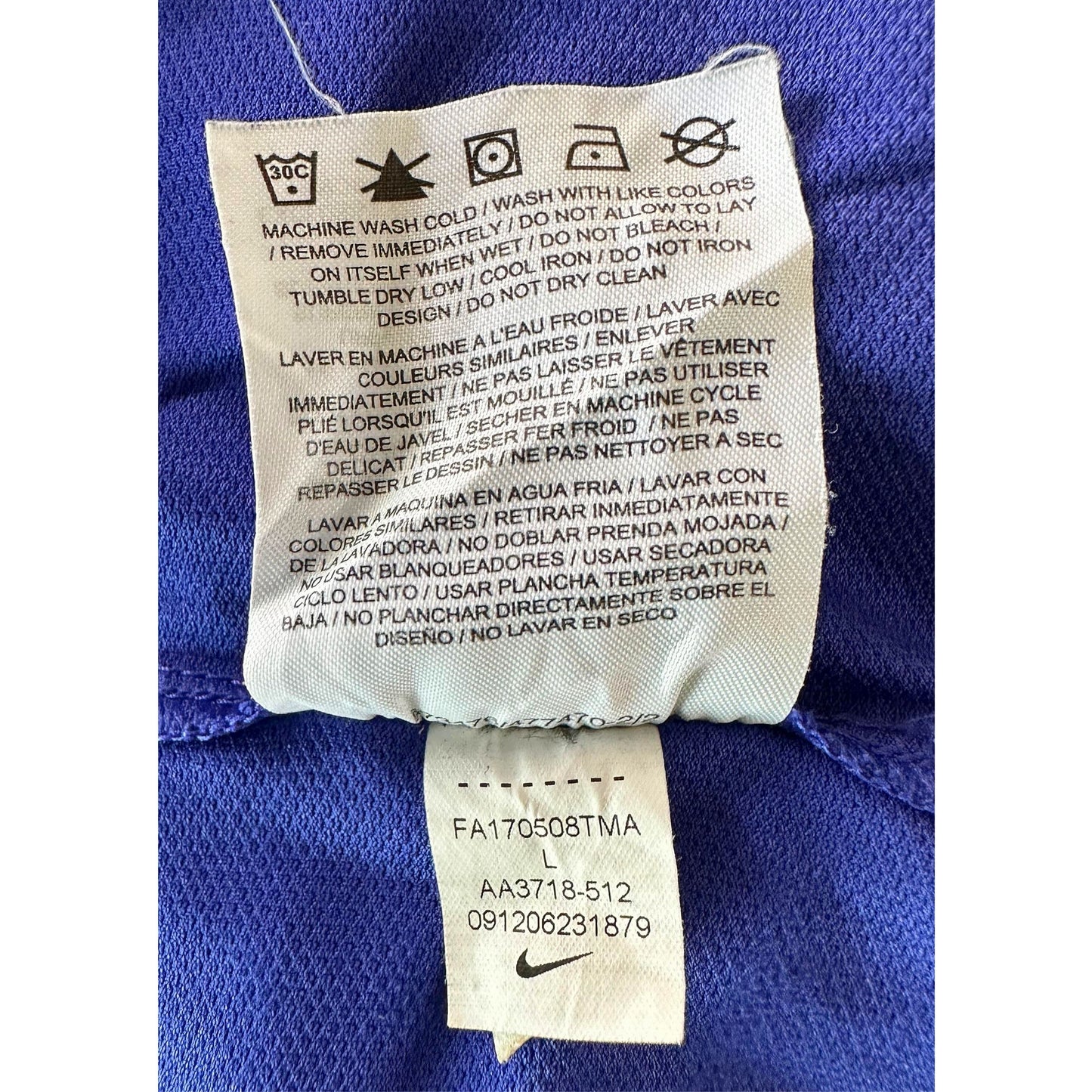 NIKE BLUE SIZE-XL PREMIUM DRY-FIT