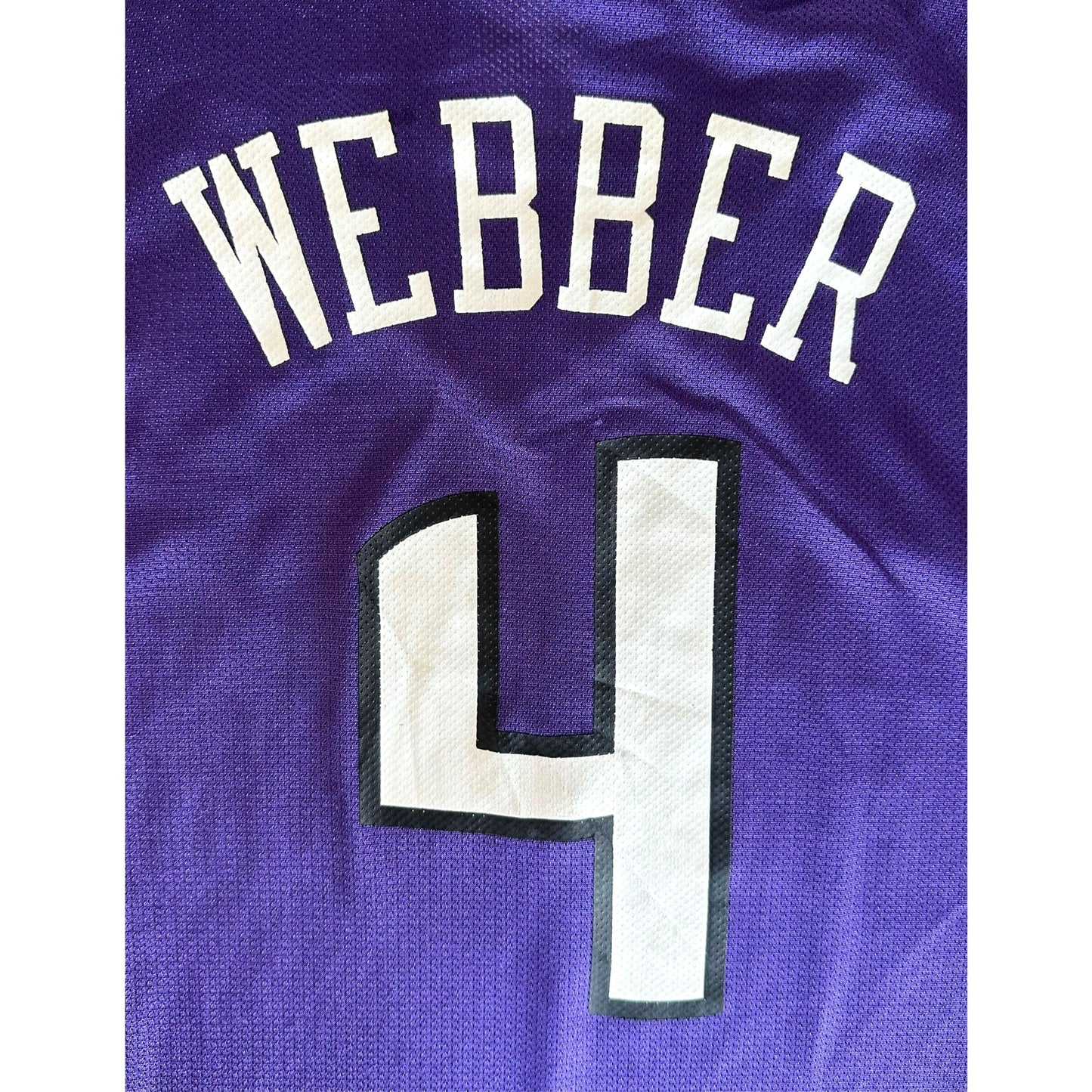 REEBOK SACRAMENTO WEBBER NO 4 SIZE- XL BASKETBALL JERSEYS