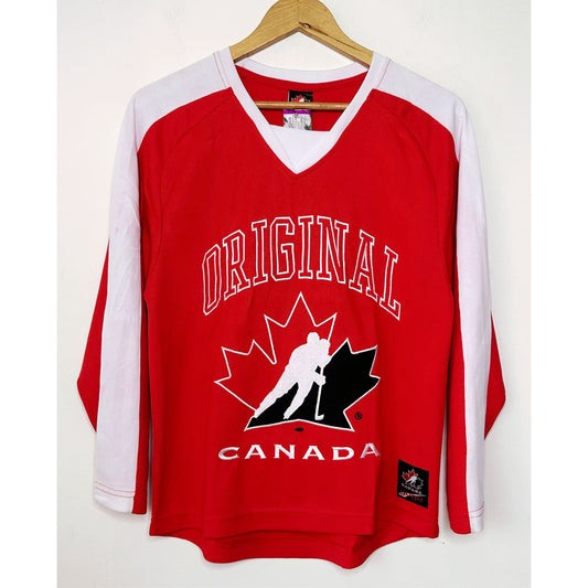 CCM ORIGINAL CANADA SIZE- S -ICE HOCKEY JERSEYS .