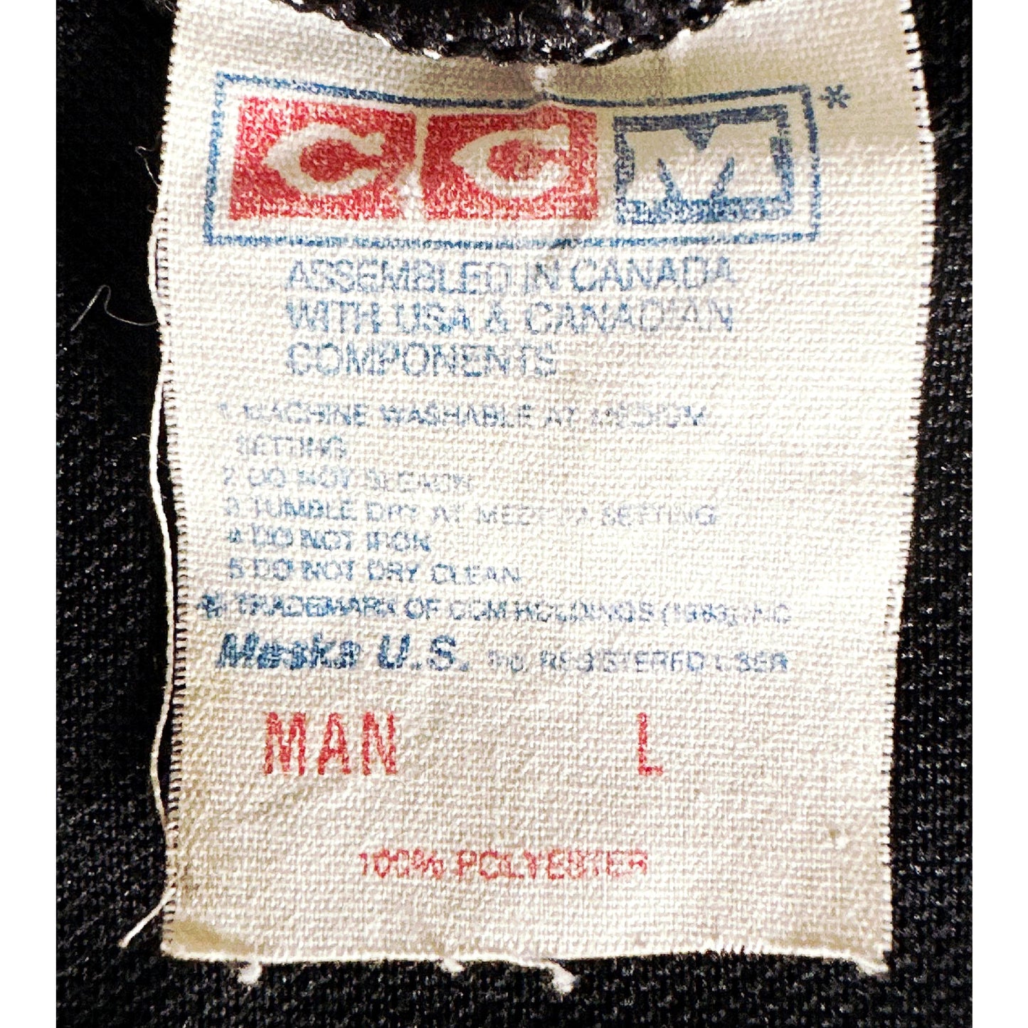 CCM ORIGINAL CANADA SIZE- S -ICE HOCKEY JERSEYS .