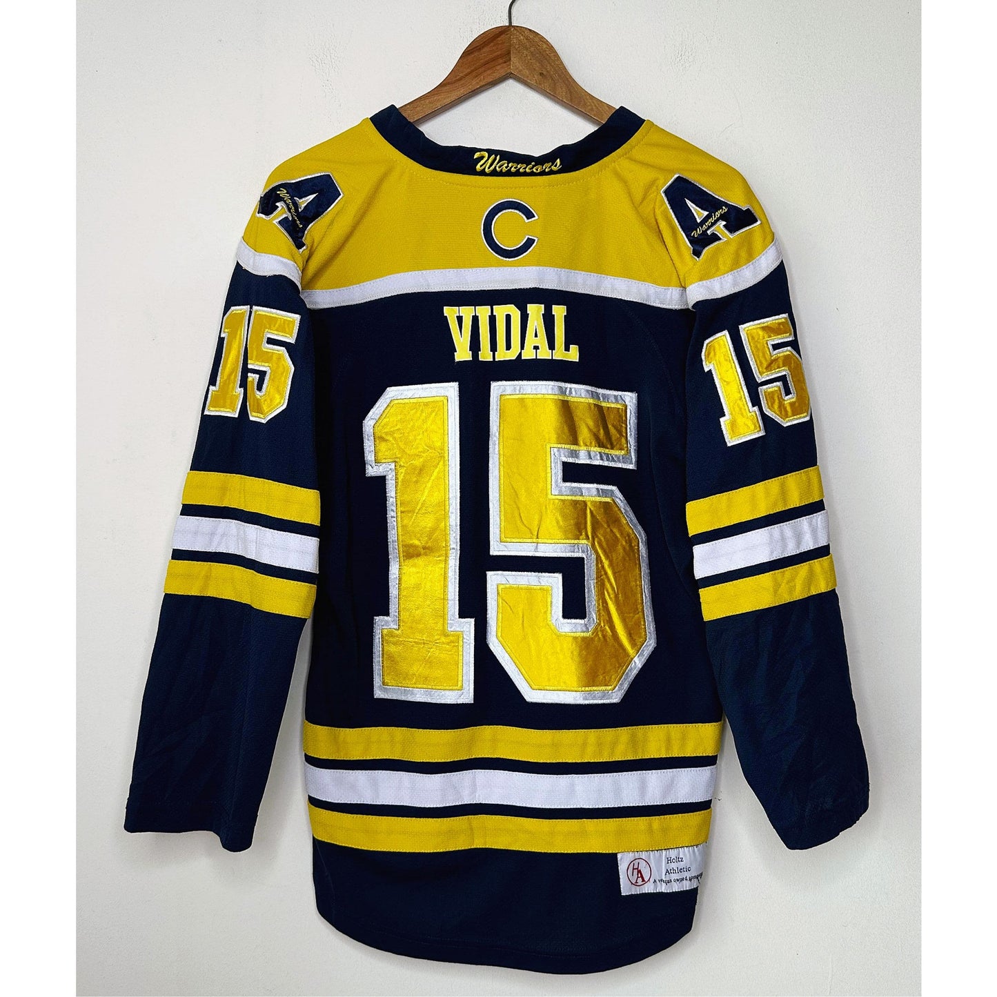 ARAPAHOE  WARRIORS VIDAL  NO 15 SIZE- M -ICE HOCKEY JERSEYS