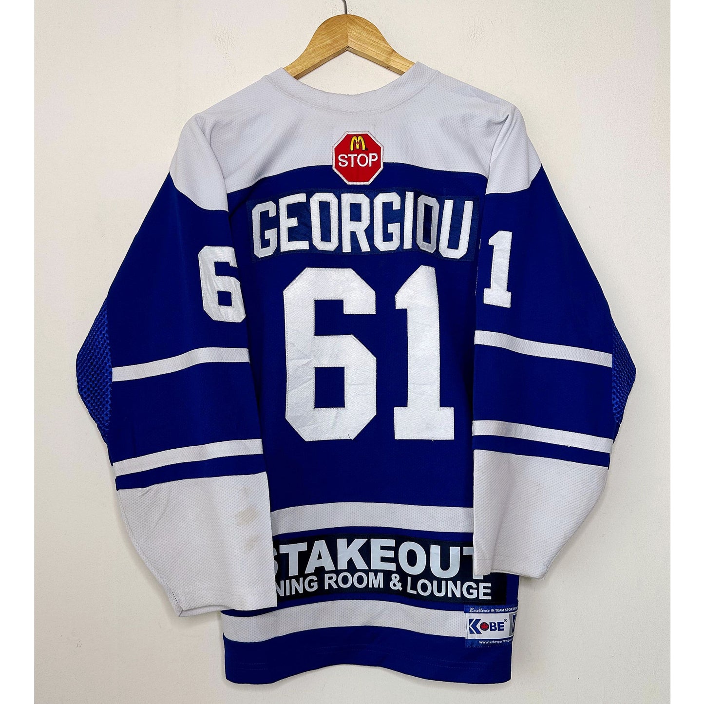 REEBOK GEORGIOU NO 61 SIZE- L -ICE HOCKEY JERSEYS