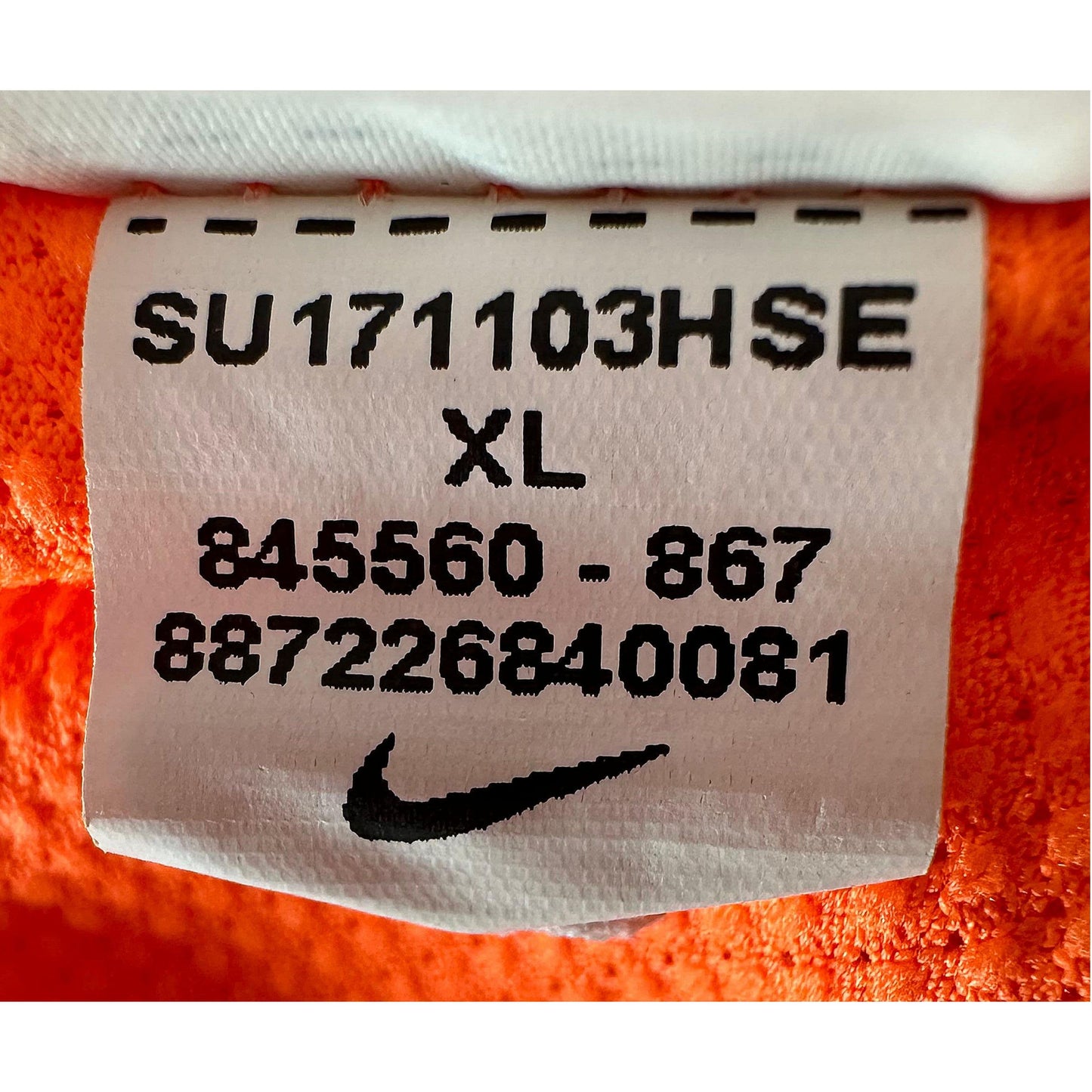 NIKE ORANGE SIZE-L BASKETBALL JERSEYS